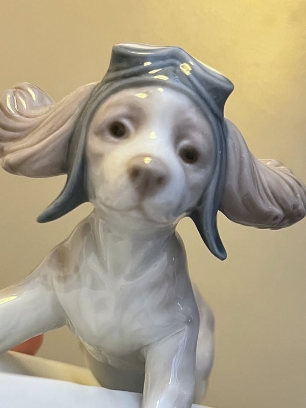 Lladrò Lladro Let's Fly Away Dog On Paper Plane Porcelain Figurine 6665